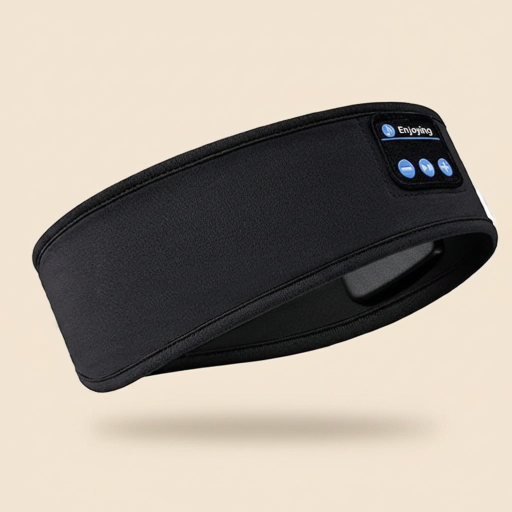 Soft wireless Bluetooth sleep headphones eye mask for comfortable, restful sleep