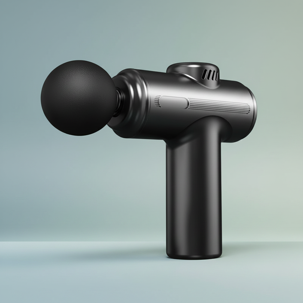 4-head USB mini massage gun for fascia and muscle relaxation