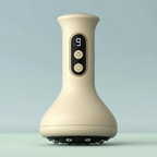 USB rechargeable abdominal massager with hot compress and guasha cupping