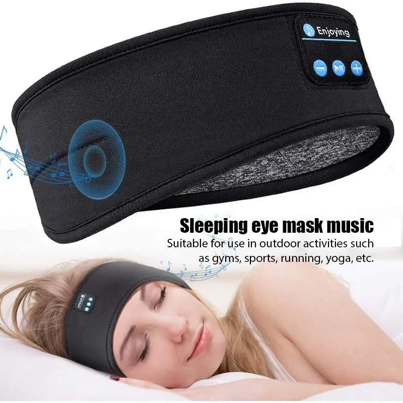 Soft wireless Bluetooth sleep headphones eye mask for comfortable, restful sleep