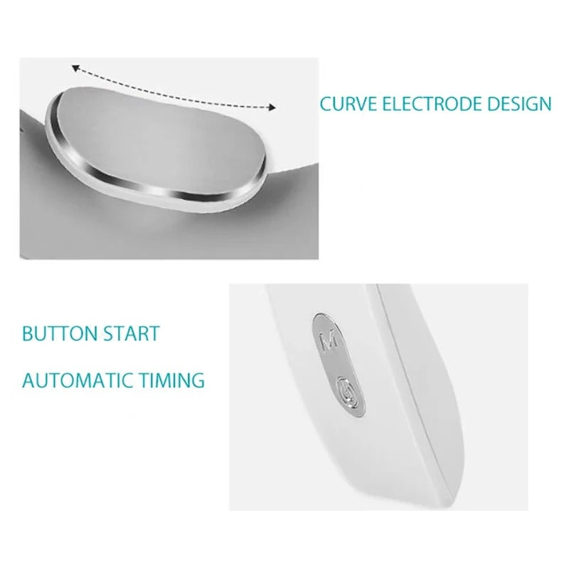 Portable cervical spine massager for soothing neck and shoulder pain relief