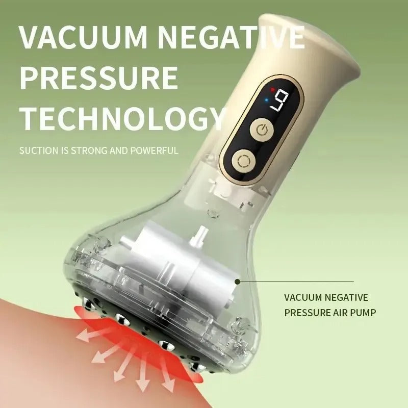 Vacuum negative pressure air pump with digital display on a green background