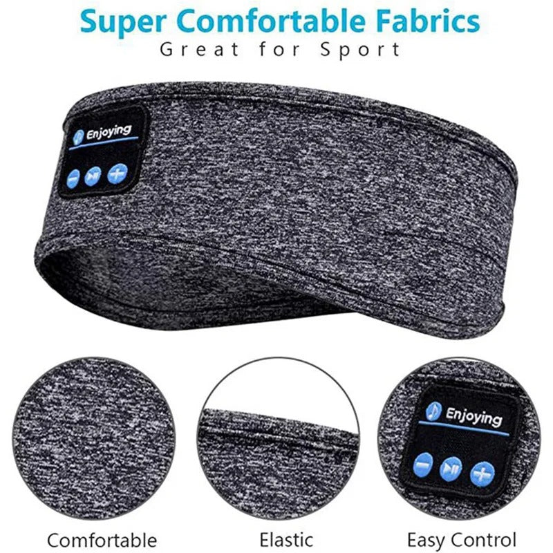 Soft wireless Bluetooth sleep headphones eye mask for comfortable, restful sleep