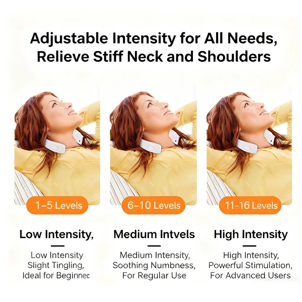 Portable cervical spine massager for soothing neck and shoulder pain relief