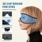 Bluetooth sleep eye mask with built-in HD speakers for restful, comfortable sleep
