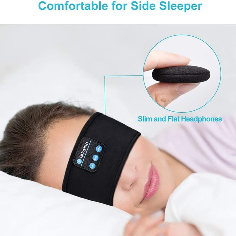 Soft wireless Bluetooth sleep headphones eye mask for comfortable, restful sleep