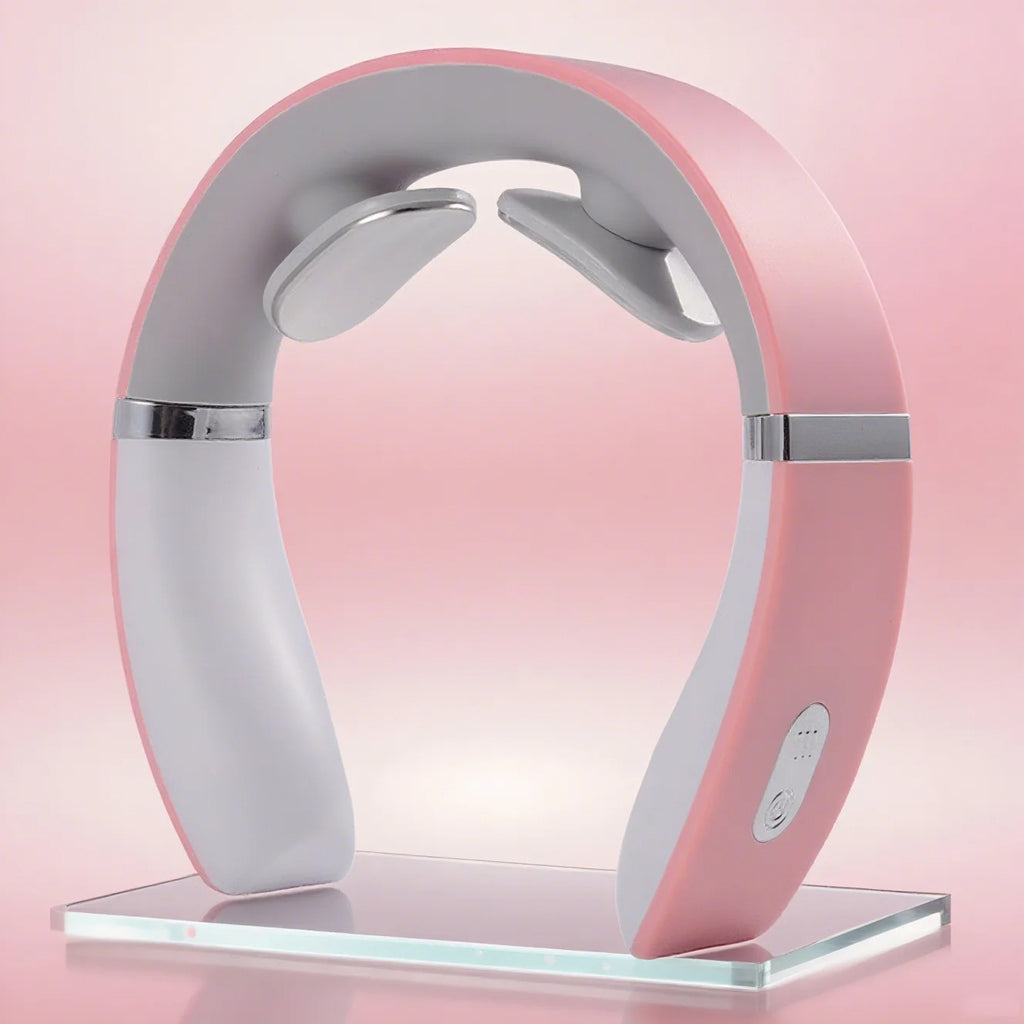 Portable cervical spine massager for soothing neck and shoulder pain relief