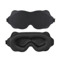 Black sleep mask on a white background