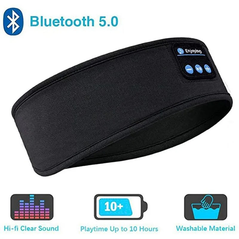 Soft wireless Bluetooth sleep headphones eye mask for comfortable, restful sleep
