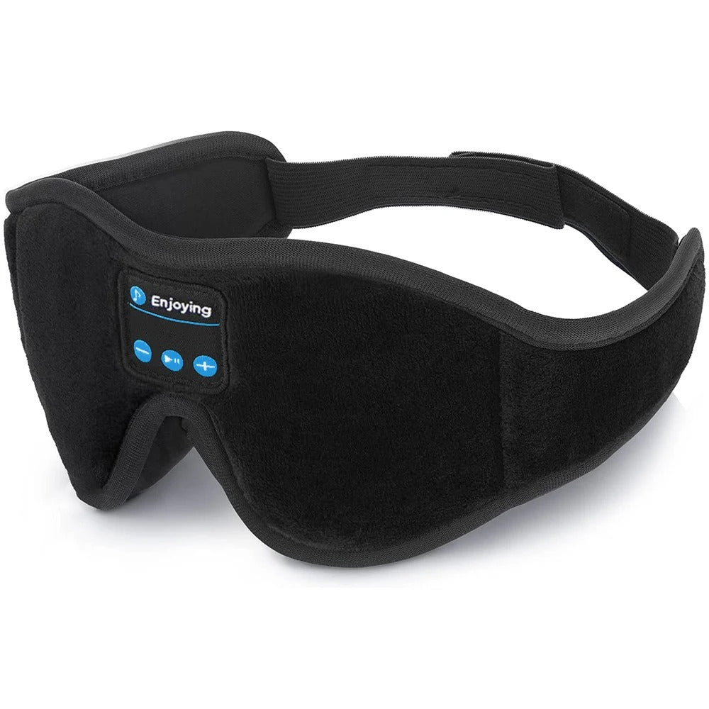 Bluetooth sleep eye mask with built-in HD speakers for restful, comfortable sleep
