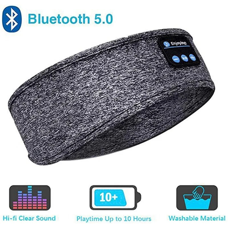 Soft wireless Bluetooth sleep headphones eye mask for comfortable, restful sleep